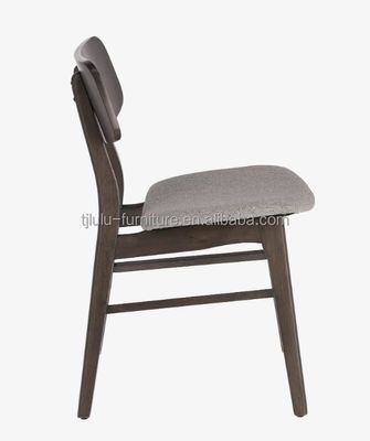 Casa Mobiliário Quadro de madeira maciça Cadeiras de jantar com cores personalizadas e assento de tecido estofado