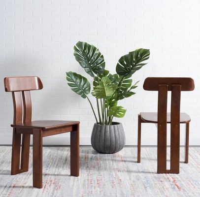 Cadeira de jantar de madeira maciça Vintage móveis para casa moderna coleção