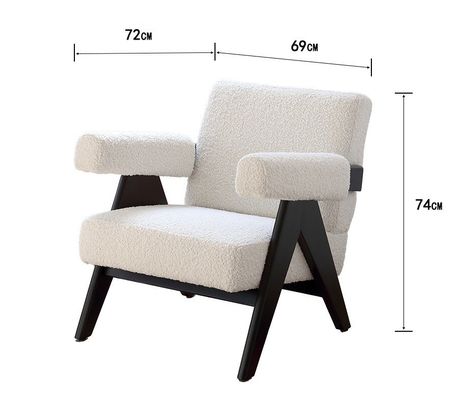 LL-C26 Cadeira de lazer para sala de estar W69*D72*H74 cm