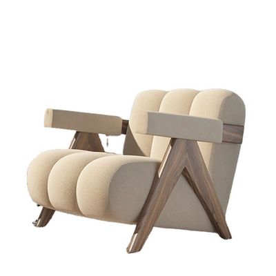 Design moderno e resistente Tecido de madeira Sala de estar cadeira de jantar estofada Sofá mobiliário