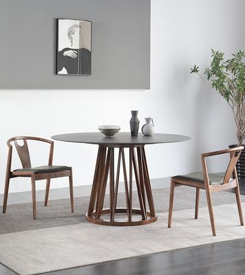 Embalagem de correio N Mobiliário de sala de jantar Moderno Madeira Sólida PU Couro/Tecido Cadeira empilhada para restaurante e sala de estar