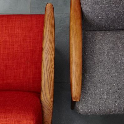 Cadeira de lazer de tecido de sala de estar / PU de couro com personalização de estilo de design moderno