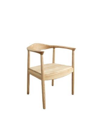 Cadeira de Carvalho Mobiliário de sala de estar W55*D43*H76CM Cadeira de jantar moderna de madeira maciça