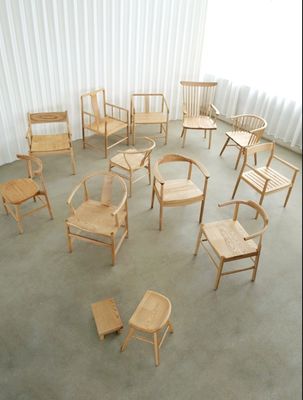 Cadeira de Carvalho Mobiliário de sala de estar W55*D43*H76CM Cadeira de jantar moderna de madeira maciça