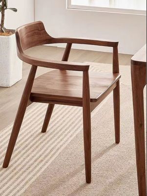 Cadeira de Carvalho Mobiliário de sala de estar W55*D43*H76CM Cadeira de jantar moderna de madeira maciça