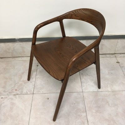 Madeira Nórdica Moderna PU De Couro Refeição Mobiliário De Sala De Estar De Madeira Com Encosto De Braço Para Cor Personalizada Em Edifícios De Escritório