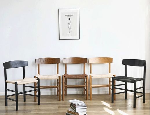 Cadeira de jantar melhor personalizado estilo moderno carvalho madeira maciça tecido cordão hotel braço de apoio cadeiras de restaurante