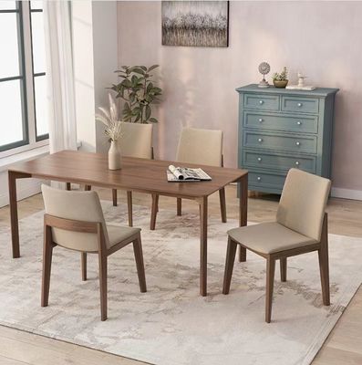 Vila de madeira maciça cadeiras de mesa com acabamento de nitrolacque e design moderno para sala de jantar restaurante e hotel