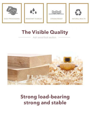 Restaurante Mobiliário de hotel Cadeira de jantar de madeira maciça com assento estofado e estilo moderno nórdico