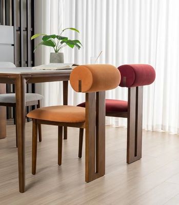 Veludo / lã de cordeiro material de cobertura assento macio cadeira de sala de jantar cadeira para casa móveis sala de estar e hotel design de amostra moderna