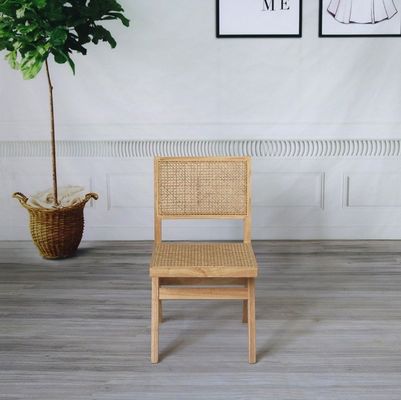 Salão Moderno Simples Madeira Sólida Rattan Reclinador Cadeira de Sala de Jantar Para Mobiliário de Sala de Estar Madeira de Borracha