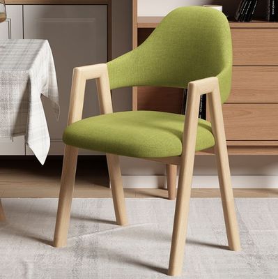 Cadeira de refeição de madeira com cobertura de couro/tesoura PU para hotéis, cafés, móveis de sala de estar em design moderno