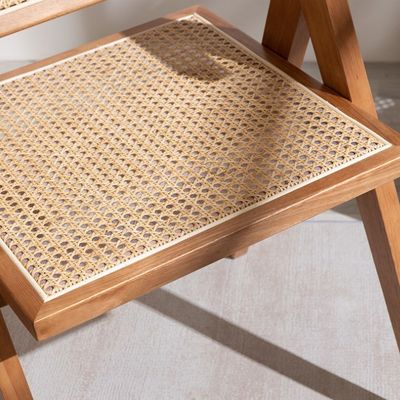 Serviço OEM aceito Designers de móveis de sala de jantar cadeira de rotão de madeira sólida nórdica com encosto