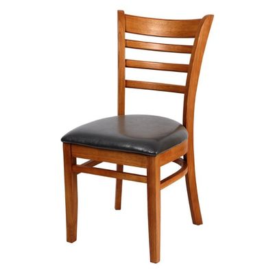 Cadeira de jantar de madeira maciça de design nórdico para mobiliário de restaurante