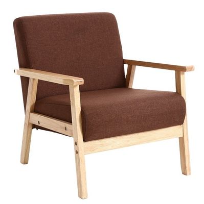 Design moderno Nitrolacquer Finish Sofá de madeira cadeira para casa móveis sala de estar hotel