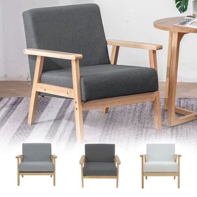 Design moderno Nitrolacquer Finish Sofá de madeira cadeira para casa móveis sala de estar hotel