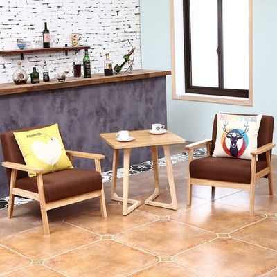 Design moderno Nitrolacquer Finish Sofá de madeira cadeira para casa móveis sala de estar hotel