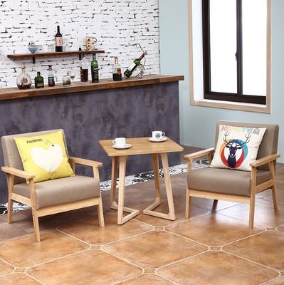 Design moderno Nitrolacquer Finish Sofá de madeira cadeira para casa móveis sala de estar hotel