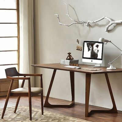 Casa Mobiliário Geral Madeira Massiva Cadeiras de Restaurante Com Luxo Design Moderno e Material de Couro PU