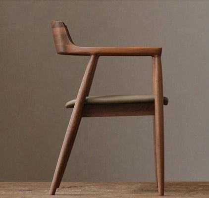 Casa Mobiliário Geral Madeira Massiva Cadeiras de Restaurante Com Luxo Design Moderno e Material de Couro PU