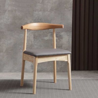 Rattan e acabamento de madeira maciça Nitrolacquer cadeira de jantar conjunto para móveis de hotel restaurante em estilo moderno nórdico