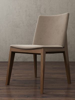 Cadeira de jantar Estilo de madeira Madeira maciça Luxo de design moderno Material de couro PU Simples Concisos para refeições Cadeira específica