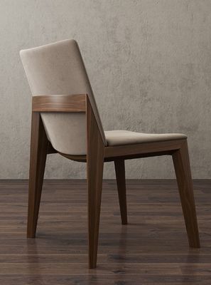 Cadeira de jantar Estilo de madeira Madeira maciça Luxo de design moderno Material de couro PU Simples Concisos para refeições Cadeira específica
