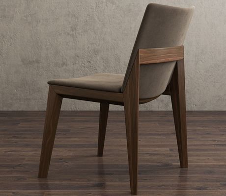 Cadeira de jantar Estilo de madeira Madeira maciça Luxo de design moderno Material de couro PU Simples Concisos para refeições Cadeira específica