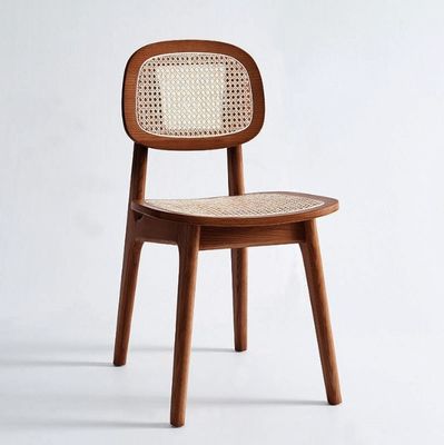 Cadeira de jantar de rotão moderna para móveis domésticos de luxo de hotel em Oak Natural