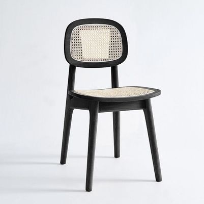 Cadeira de jantar de rotão moderna para móveis domésticos de luxo de hotel em Oak Natural