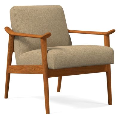 Adicione conforto e elegância à sua sala de estar com a cadeira de sofá de madeira W67*D79*H78 CM