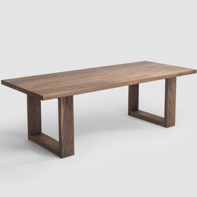 Assento japonês de luxo Mobiliário de sala de jantar Mesa rectangular mesa de jantar de madeira maciça Conjunto sem Vila dobrável para villa