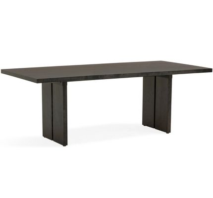 Mobiliário de mesa de madeira para casa moderna Mesa de jantar de madeira maciça para sala de jantar