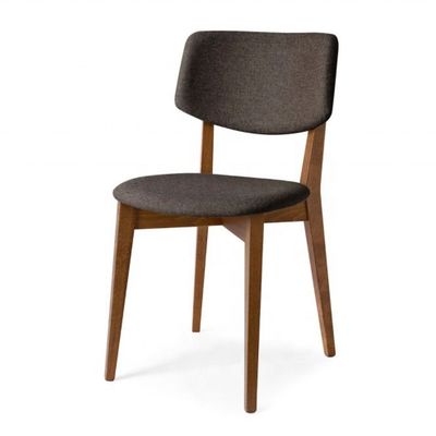 Cadeira de jantar de madeira maciça de design moderno em estilo luxuoso com embalagem de correio