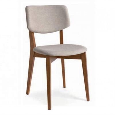 Cadeira de jantar de madeira maciça de design moderno em estilo luxuoso com embalagem de correio