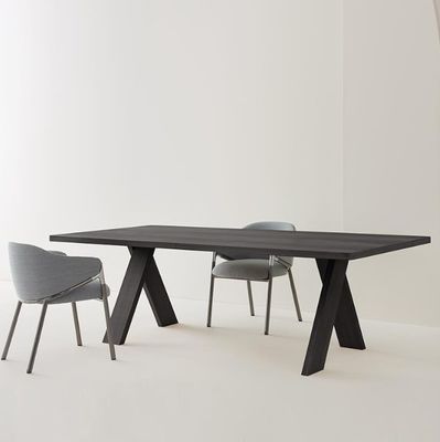 Conjunto de mesa de madeira de pinheiro para escritório executivo moderno de luxo