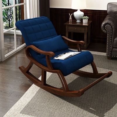 Embalagem de correio Poltrona moderna de madeira maciça de tecido Sala de estar Silla de salão para móveis domésticos