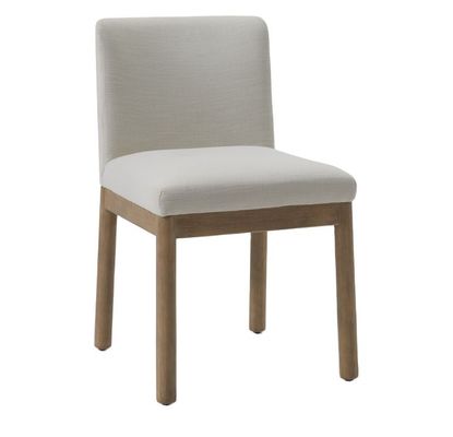 Mobiliário moderno para casa de café Tecido estofado Cadeira de jantar de madeira resistente com construção resistente