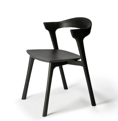 Cadeira de jantar de madeira maciça de estilo moderno europeu para móveis de hotel em madeira de cinza