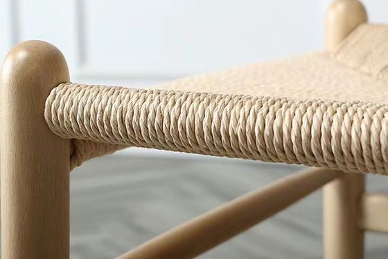 Madeira sólida PU de tecido de couro natural de plástico de rotão com acabamento de nitrolaque