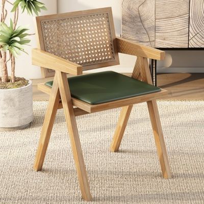 Garantia de dois anos Cadeira de vime de rotão quente para móveis de sala de jantar Cadeira K em casa interior sala de estar