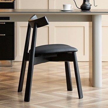 Tecido/Esponja de espuma Material de cobertura paddle estilo nórdico Leisure Café cadeira de jantar Casa cadeira de estofamento cadeira de madeira maciça