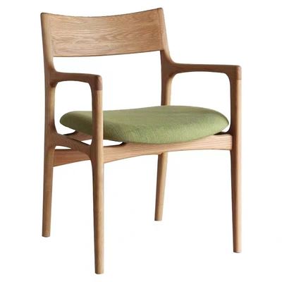 Cadeira de couro PU de design de madeira moderna para sala de jantar do hotel Cadeiras de madeira maciça