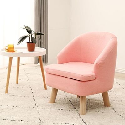 Moderno Design Tecido Cover Solid Wood Poltrona para Sala de estar Sofá Cadeira