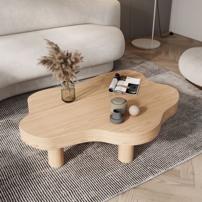 Mesa de design simples para chá e café Parque Mobiliário de sala de estar em estilo de madeira maciça ocidental