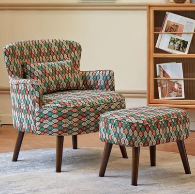 Cadeiras de braço de madeira para móveis de sala de estar American Modern Design Solid Wood Leisure Chair
