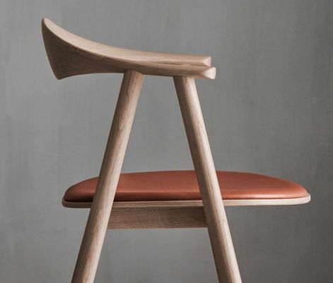 Assento de madeira maciça de luxo W55*D47.5*H74.5cm para móveis domésticos em estilo clássico