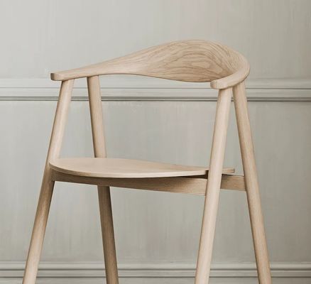 Assento de madeira maciça de luxo W55*D47.5*H74.5cm para móveis domésticos em estilo clássico