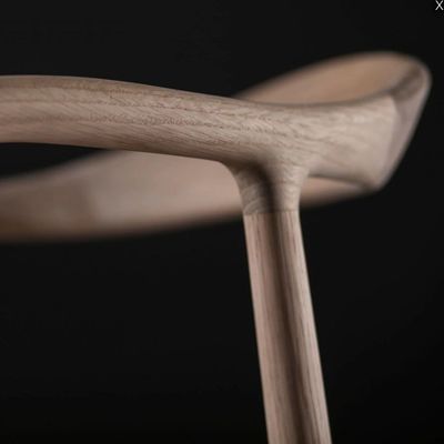 General Mobiliário para o lar Cadeira de jantar de madeira maciça vintage com apoio de braço e almofada estofados