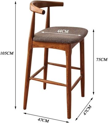 Popular Balcão de Bar de Cor de Nozes de Madeira para Sala de Jantar de Madeira Sólida